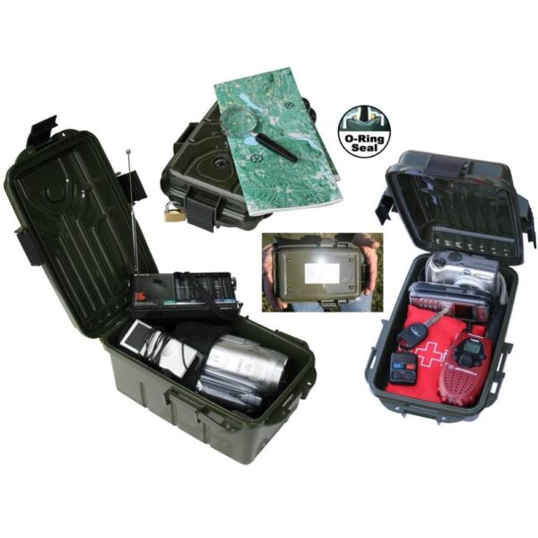 MTM Survivor Dry Box MTM 9.8" x 6.8" x 4.8" Survivor Dry Box Forest Green - Precision Shot Firearms