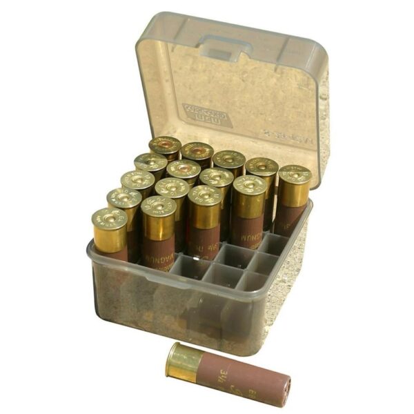 MTM Dual Gauge Shotshell Case 3.5" 25 Rounds Clear Smoke - Precision Shot Firearms