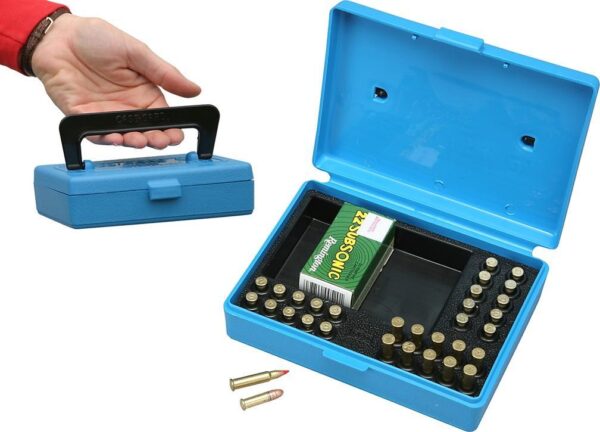 MTM Rimfire 130 Rounds Small Bore Ammo Box Blue - Precision Shot Firearms