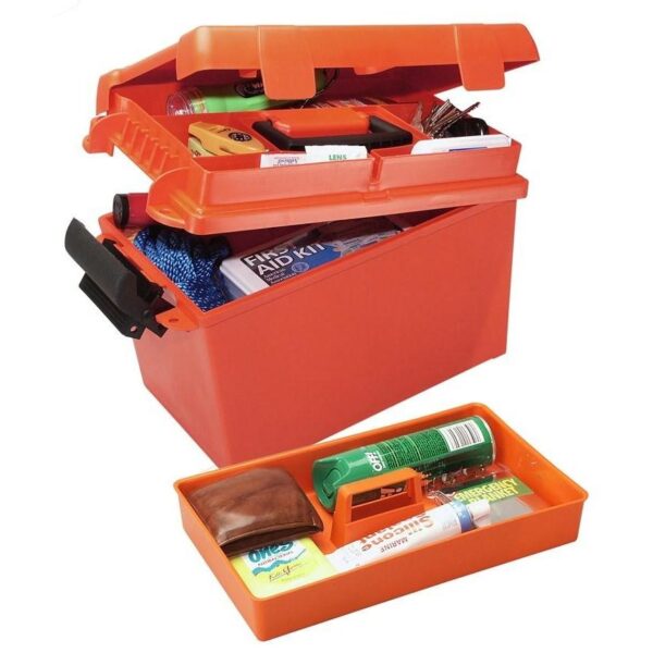 MTM 15" x 8.8" x 9.4" Sportsmen's Plus Utility Dry Box Orange - Precision Shot Firearms