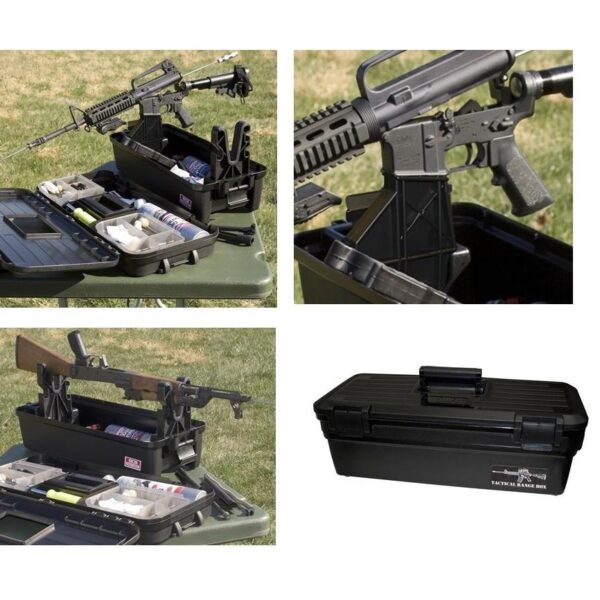 MTM Tactical Range Box for Regular and Tactical Rifle Black - Precision Shot Firearms