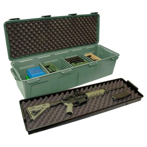 MTM Tactical Rifle Crate Wheeled Army Green - Precision Shot Firearms