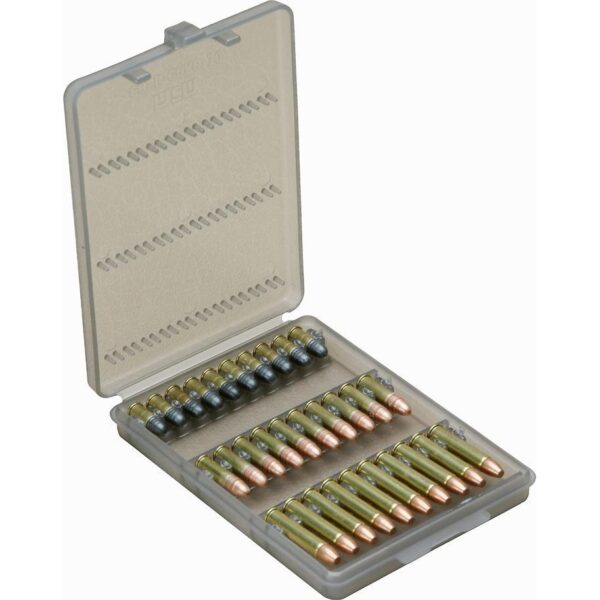 MTM 30 Rounds Case-Gard Ammo Wallet for Long Rifle .22 Mag Clear Smoke - Precision Shot Firearms