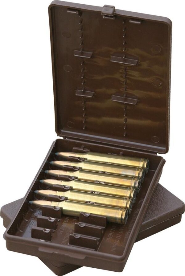 MTM 9 Rounds Case-Gard Rifle Ammo Wallet .243/25-06/30-06/.308/45-70 Brown - Precision Shot Firearms