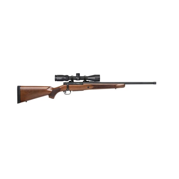 Mossberg Patriot Walnut Vortex Rifle .450 Bushmaster 4rd Capacity 20'' Threaded Barrel Walnut Stock Vortex Crossfire II 3-9x40mm - Precision Shot Firearms