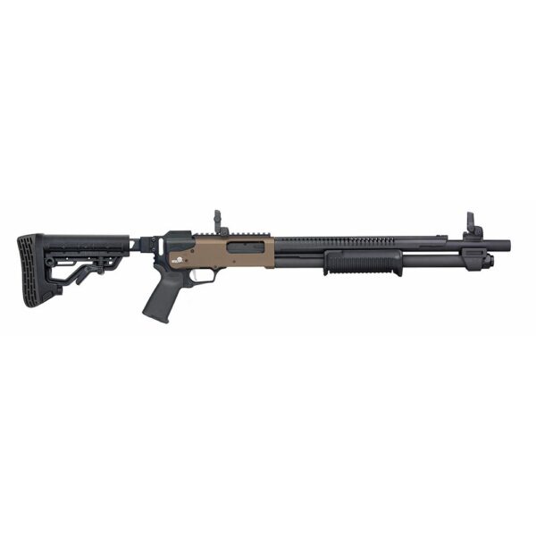 Mossberg 590R Shotgun 12 ga 2.75" Chamber 6rd Magazine 18.5" Barrel FDE - Precision Shot Firearms