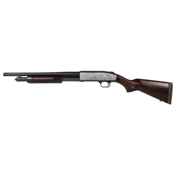 Mossberg 500 Retrograde Shotgun 12 ga 3" Chamber 5rd 18.5" Barrel Filigree Polished - Precision Shot Firearms