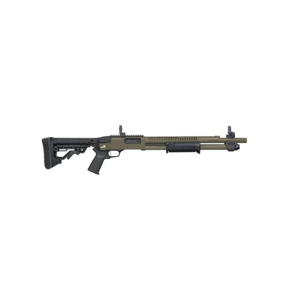 Mossberg 590R ODG Cerakote Shotgun 12ga 3" Chamber 6rd Capacity 18.5" Barrel MBUS 3 Sights - Precision Shot Firearms