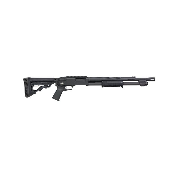 Mossberg 590R Stand Off Shotgun 12ga 6rd Capacity 18.5" Breacher Barrel AR Mil-Spec Stock - Precision Shot Firearms