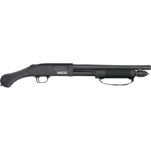 Mossberg 590s Shockwave Shotgun 12 ga 3" Chamber 854rd Magazine 14.375" Barrel Black Strapped Forend - Precision Shot Firearms