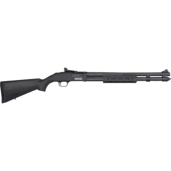 Mossberg 590s Pump Action Shotgun 12ga 1387rd Capacity 20" Barrel Synthetic Stock Ghost Ring Sight - Precision Shot Firearms