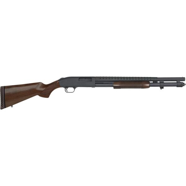 Mossberg 590 Retrograde Shotgun 12 GA 8rd Magazine 3" Chamber 20" Barrel Walnut Stock - Precision Shot Firearms