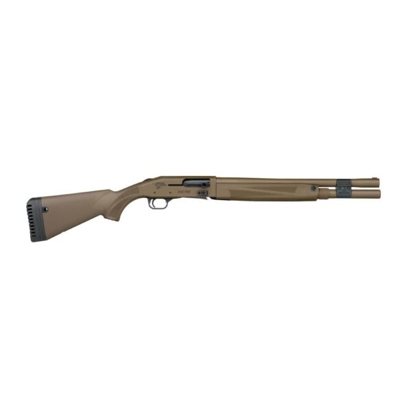 Mossberg 940 Pro Tactical Thunder Ranch Shotgun 12ga 3" Chamber 7rd Magazine 18.5" Barrel Patriot Brown - Precision Shot Firearms