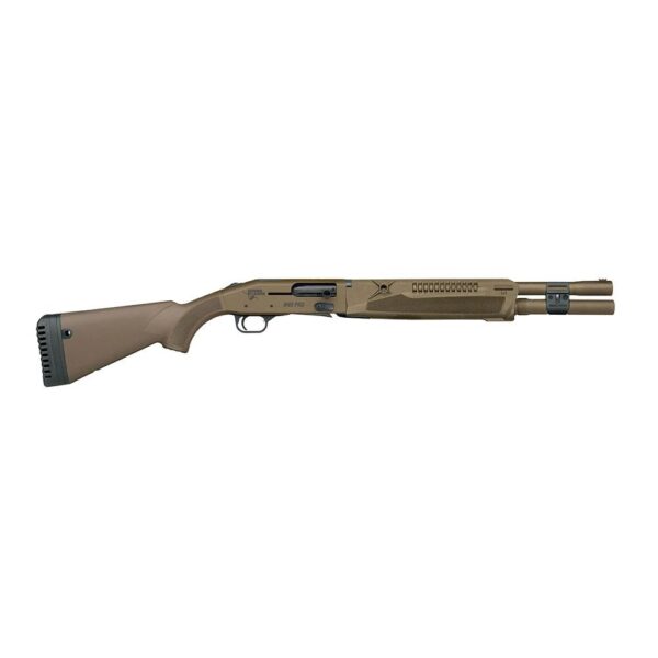 Mossberg 940 Pro Thunder Ranch Shotgun 12ga 7rd Capacity 18.5'' Barrel Optic-Ready FDE/Patriot Brown - Precision Shot Firearms