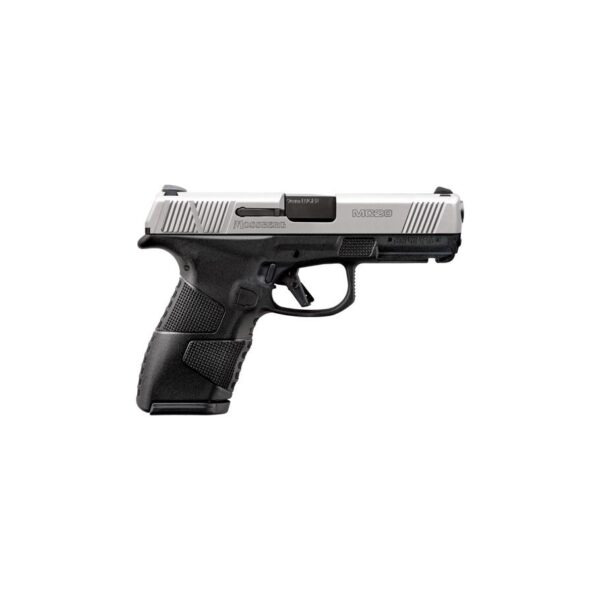 Mossberg MC2c Handgun 9mm Luger 10rd Magazine 3.9" Barrel Black and Silver Cross-Bolt Safety - Precision Shot Firearms