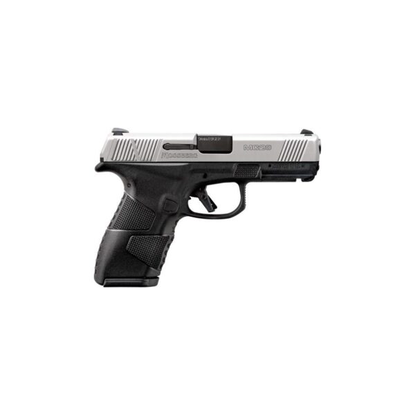 Mossberg MC2c Handgun 9mm Luger 10rd Magazine 3.9" Barrel Black and Silver Integrated Trigger Blade Safety - Precision Shot Firearms
