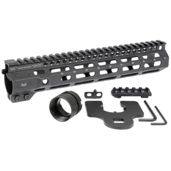 Midwest Industries Combat Rail One Piece MLOK Handguard 10.5" Black - Precision Shot Firearms