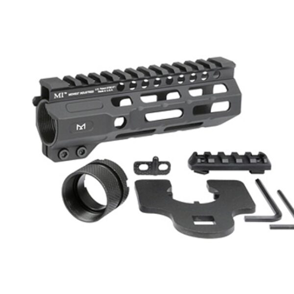 Midwest Industries Combat Rail One Piece Free Float MLOK Handguard 6" Black - Precision Shot Firearms