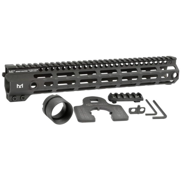 Midwest Industries One Piece Free Float Handguard 12.625" M-LOK Compatible Black - Precision Shot Firearms