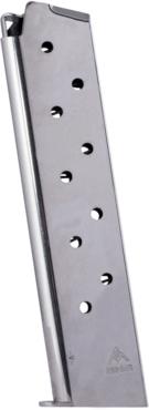 Mec-Gar 1911 Govt Handgun Magazine .45 ACP HT Nickel 10/rd - Precision Shot Firearms