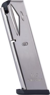 Mec-Gar Handgun Magazine Beretta 92FS M9 9mm HT Nickel 10/rd - Precision Shot Firearms