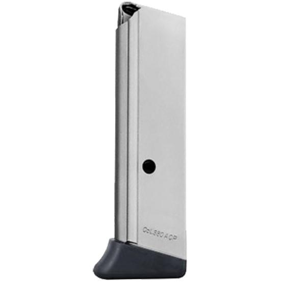 Mec-Gar Walther PPK/S .380 Magazine Finger Rest Floorplate Nickel 7/rd - Precision Shot Firearms