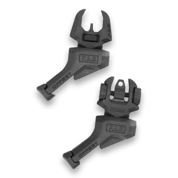 FAB Defense FRBS Offset Rifle Sights Kit Black LH - Precision Shot Firearms