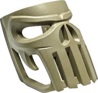 FAB DEFENSE DECORATIVE INSERT ELONGATED SKULL FDE FOR MOJO MAGWELL GRIP - Precision Shot Firearms