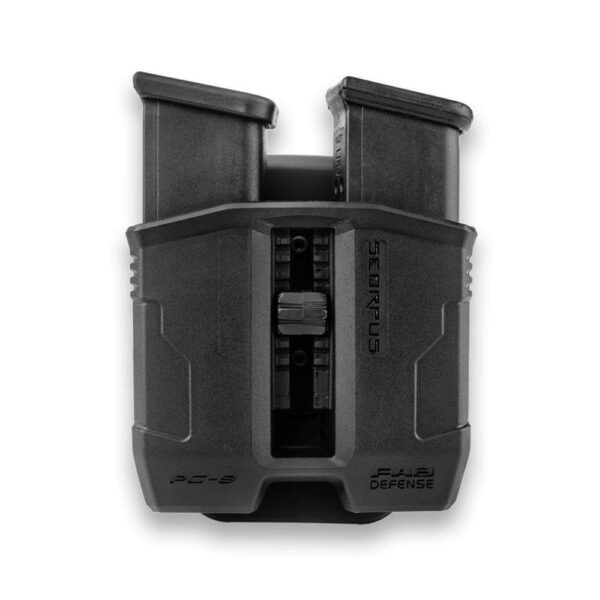 Fab Defense PG Double Magazine Pouch For Glock 9mm With Paddle and Belt Loop - Precision Shot Firearms