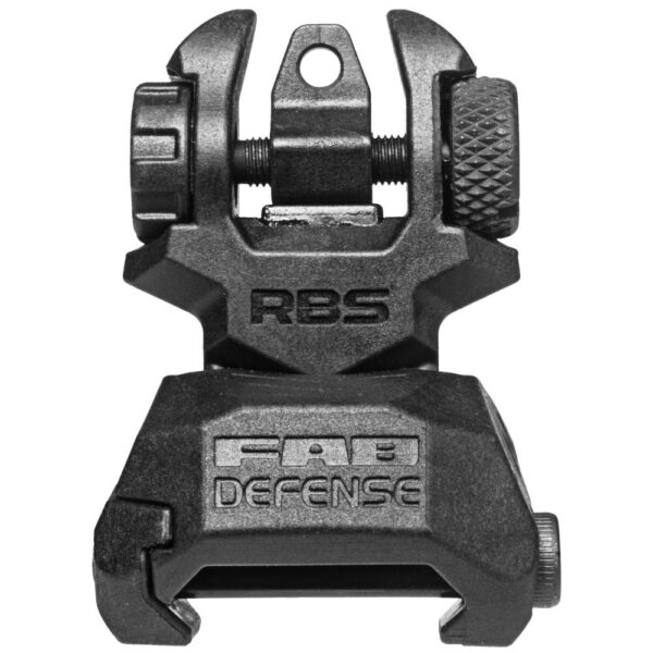 Fab Defense AR Flip-up Sights Front and Rear Black - Precision Shot Firearms