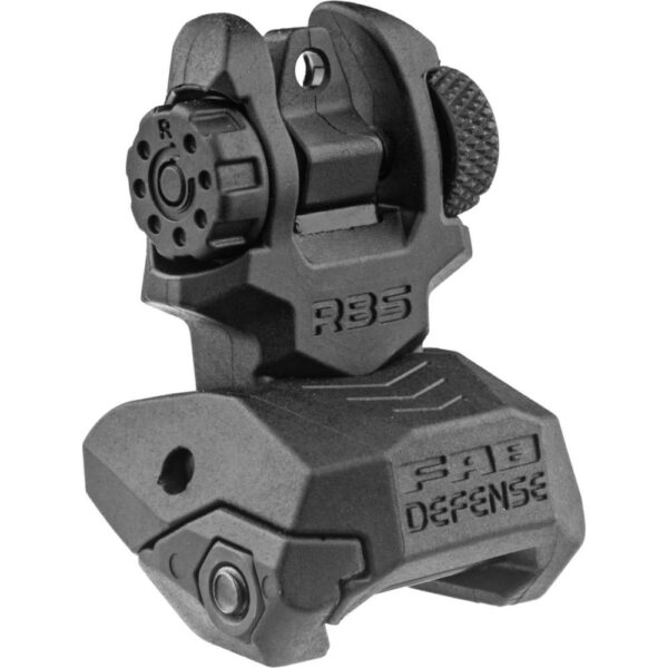Fab Defense AR Flip-up Sights Front and Rear Black - Precision Shot Firearms