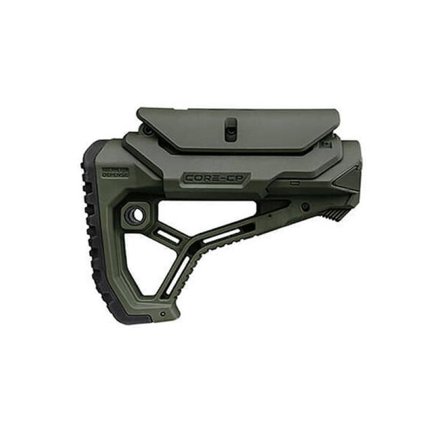 Fab Defense GL-CORE CP Buttstock with Adjustable Cheek-Rest for Milspec and Commercial Tubes OD Green - Precision Shot Firearms