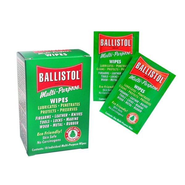 Ballistol Multi-Purpose Oil Wipes 10/ct - Precision Shot Firearms