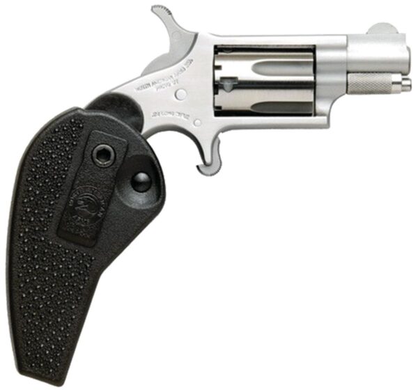 NAA Mini Revolver Handgun 22LR 5rd Capacity 1.125" Barrel Silver with Black Grip - Precision Shot Firearms