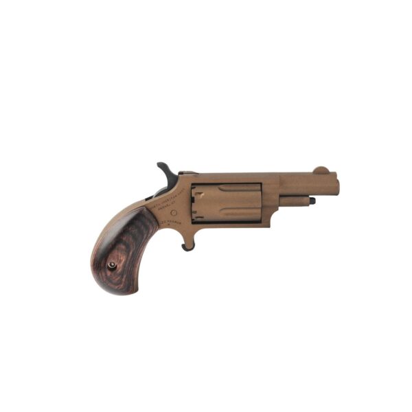 NAA Bootlegger Handgun .22 WMR 5rd Capacity 1.63''Barrel Burnet Bronze Finish w/Dark Walnut Grips - Precision Shot Firearms