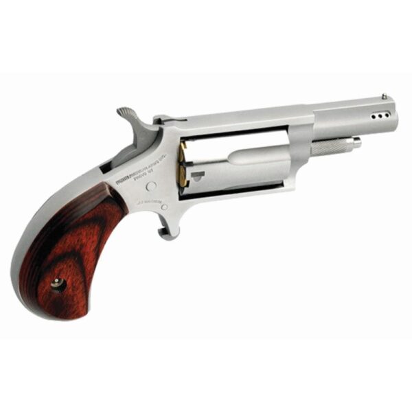 NAA Ported Magnum Handgun .22 WMR 5rd Capacity 1.625" Barrel Silver with Rosewood Grips - Precision Shot Firearms