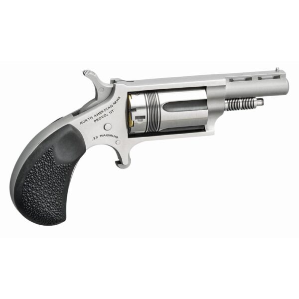 NAA 22 Magnum Wasp Revolver .22 Mag 5rd Capacity 1.625" Barrel Silver with Black Grip and Vented Rib - Precision Shot Firearms
