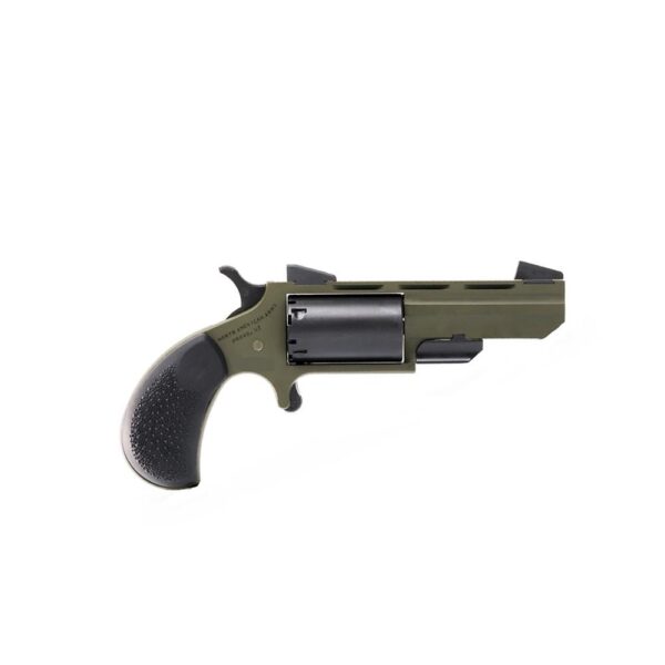 NAA Green Huntsman Conversion Handgun .22 LR/22 WMR 5rd Capacity 2" Barrel OD Green/Black - Precision Shot Firearms
