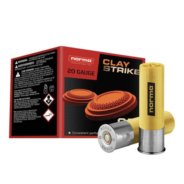 Norma CLAYSTRIKE Shotshells 20ga 2-3/4" 7/8oz 1250 fps #8 25/ct - Precision Shot Firearms