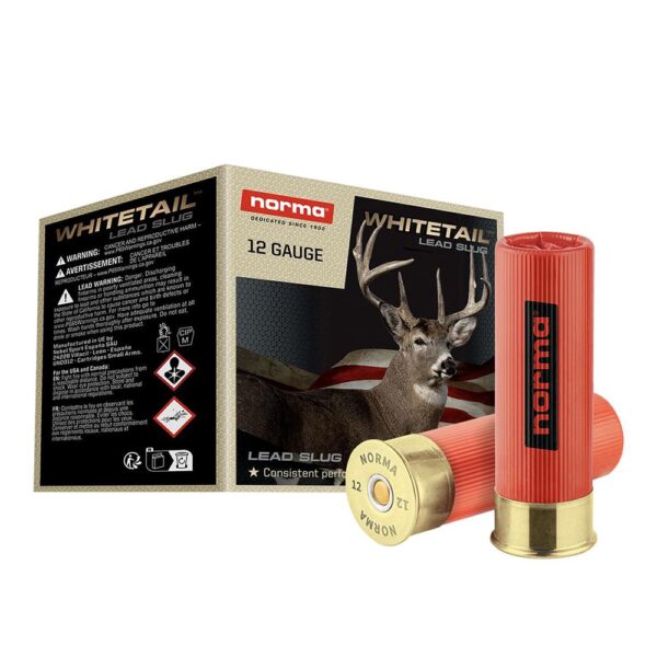 Norma WHITETAIL Shotshells 12ga 2-3/4" 1oz 1600 fps Slug 25/ct - Precision Shot Firearms