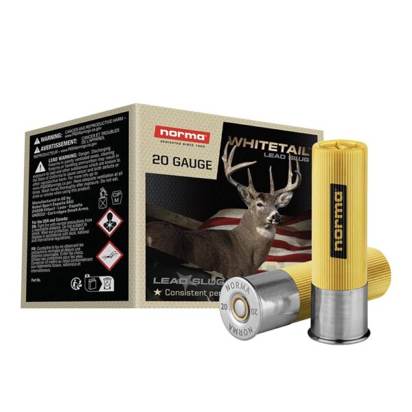 Norma WHITETAIL Shotshells 20ga 2-3/4" 7/8oz 1600 fps Slug 25/ct - Precision Shot Firearms