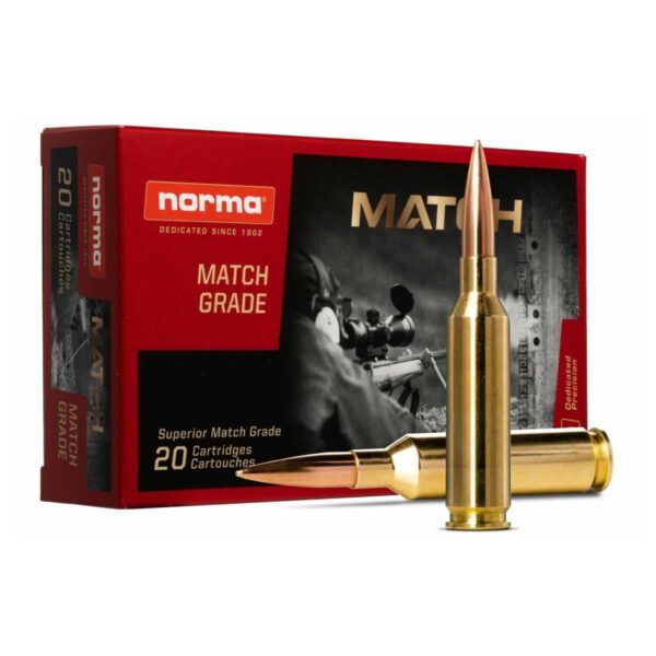 Norma Golden Target Match Rifle Ammunition 6mm Creedmoor 107gr BTHP 2138 fps 20/ct - Precision Shot Firearms