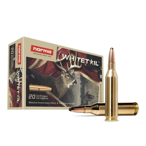 Norma WhiteTail Rifle Ammunition .243 Win 100gr PSP 2953 fps 20/ct - Precision Shot Firearms