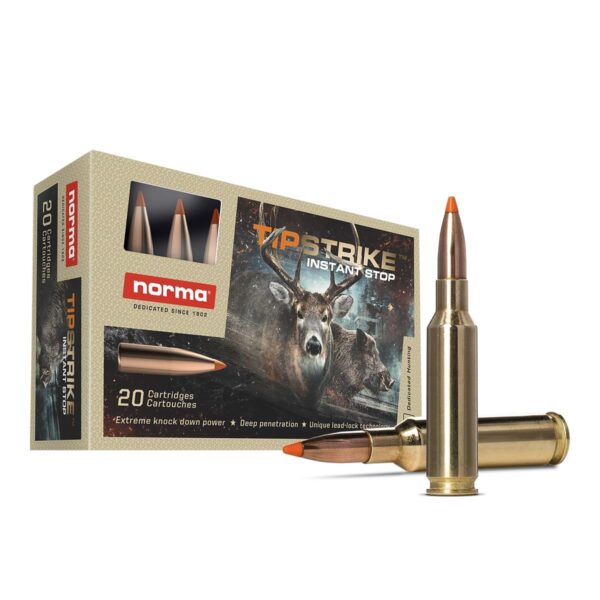 Norma TipStrike Rifle Ammunition 6.5 Creedmoor 140gr PT 2625 fps 20/ct - Precision Shot Firearms