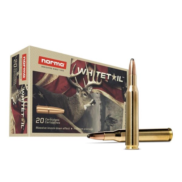 Norma WhiteTail Rifle Ammunition .270 Win 130gr PSP 3084 fps 20/ct - Precision Shot Firearms