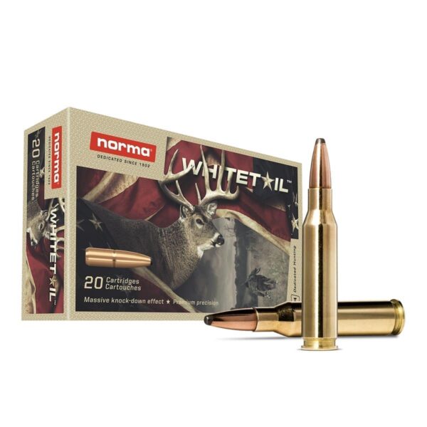 Norma WhiteTail Rifle Ammunition 7mm-08 Rem 150gr PSP 2756 fps 20/ct - Precision Shot Firearms