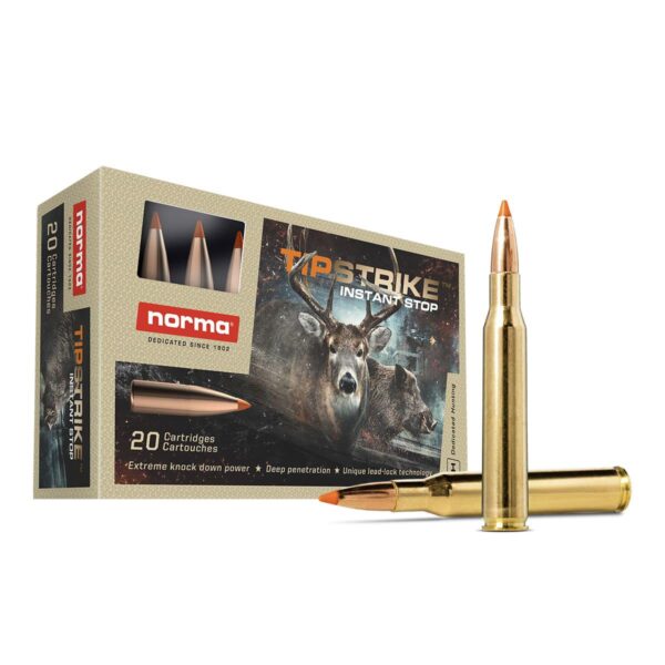 Norma TipStrike Rifle Ammunition .300 WSM 170gr PT 3199 fps 20/ct - Precision Shot Firearms