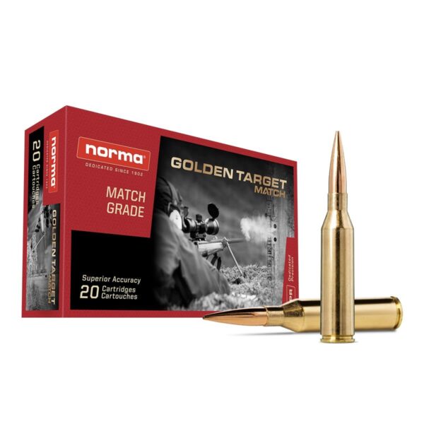Norma Golden Target Match Rifle Ammunition .300 Norma Mag 230gr BTHP 4550 fps 20/ct - Precision Shot Firearms