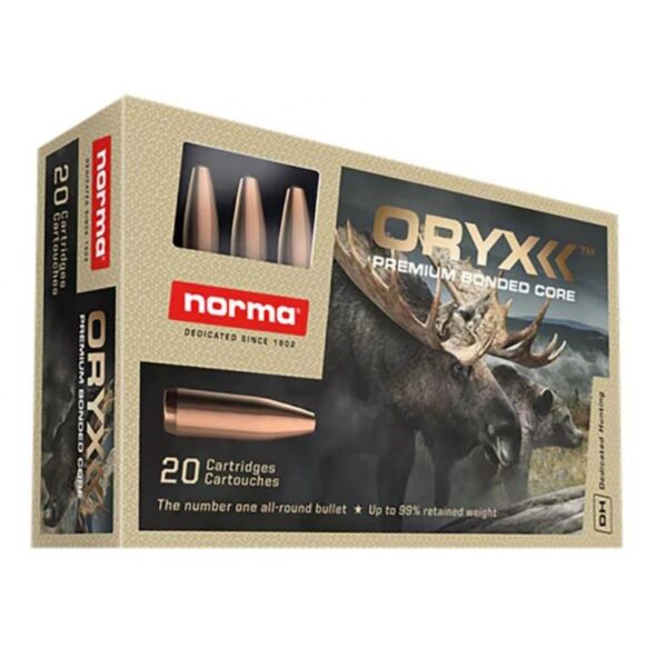 Norma ORYX Rifle Ammunition 35 Whelen 250gr SP 2428 fps 20/ct - Precision Shot Firearms