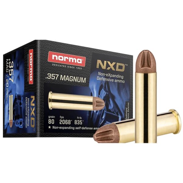 Norma NXD Handgun Ammunition .357 Mag 80gr NXD 2068 fps 20/ct - Precision Shot Firearms